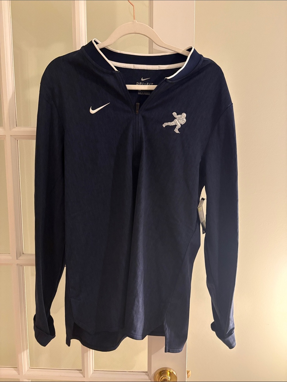 Heisman Nike Navy Long-Sleeve Dri-FIT Zip Up NWT